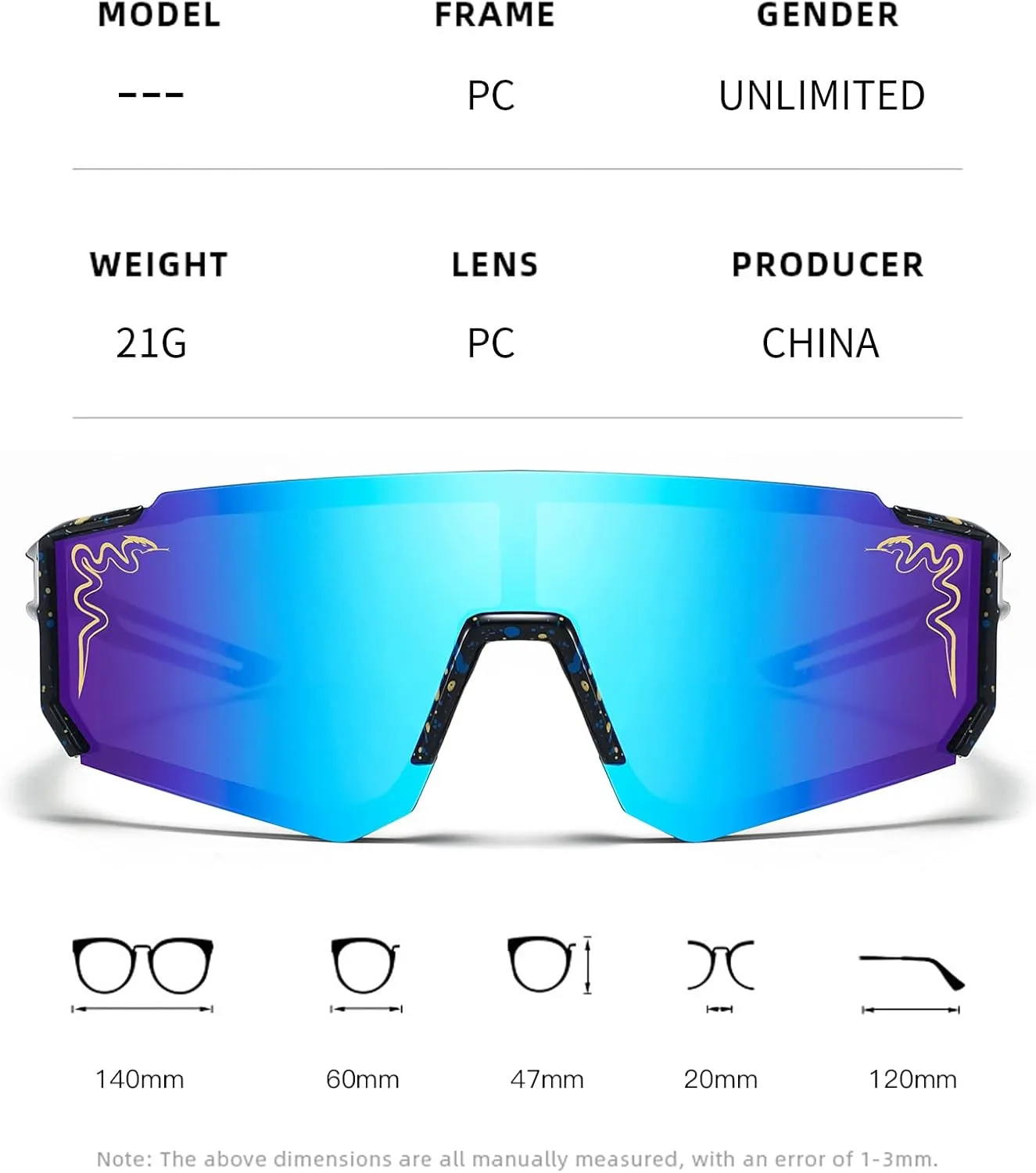 1/2/3 pcs Youth Baseball Glasses Boys Girls UV400 Kids Teen Sunglasses Child Young Men Women Football Eyewear