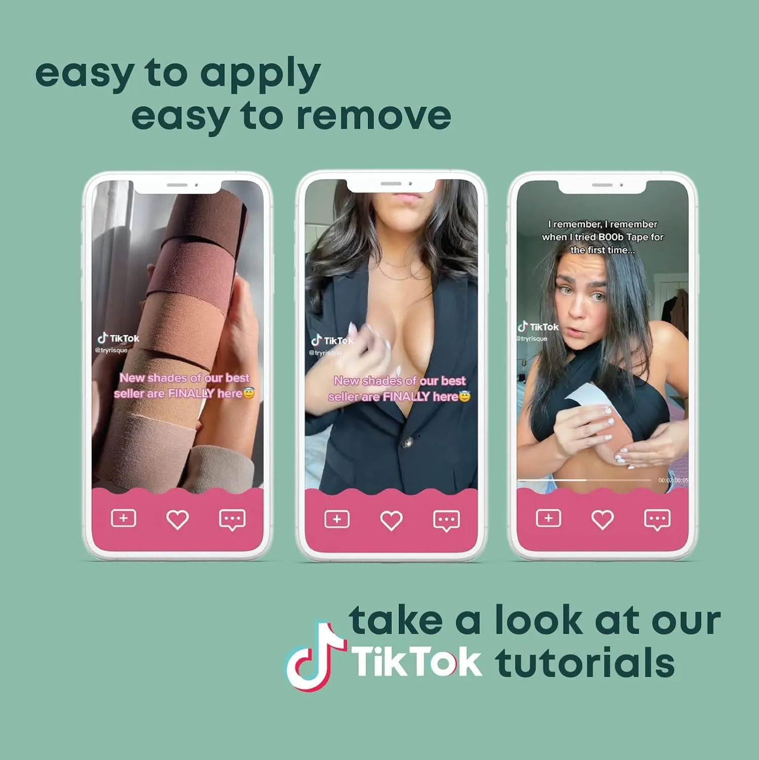 Boob Tape Boobtape for Breast Lift | Includes Nipple Covers | Body Tape for Push up & Shape | Works Great with Sticky Bra Backless Bra or Strapless Bra | Waterproof Sweat-Proof