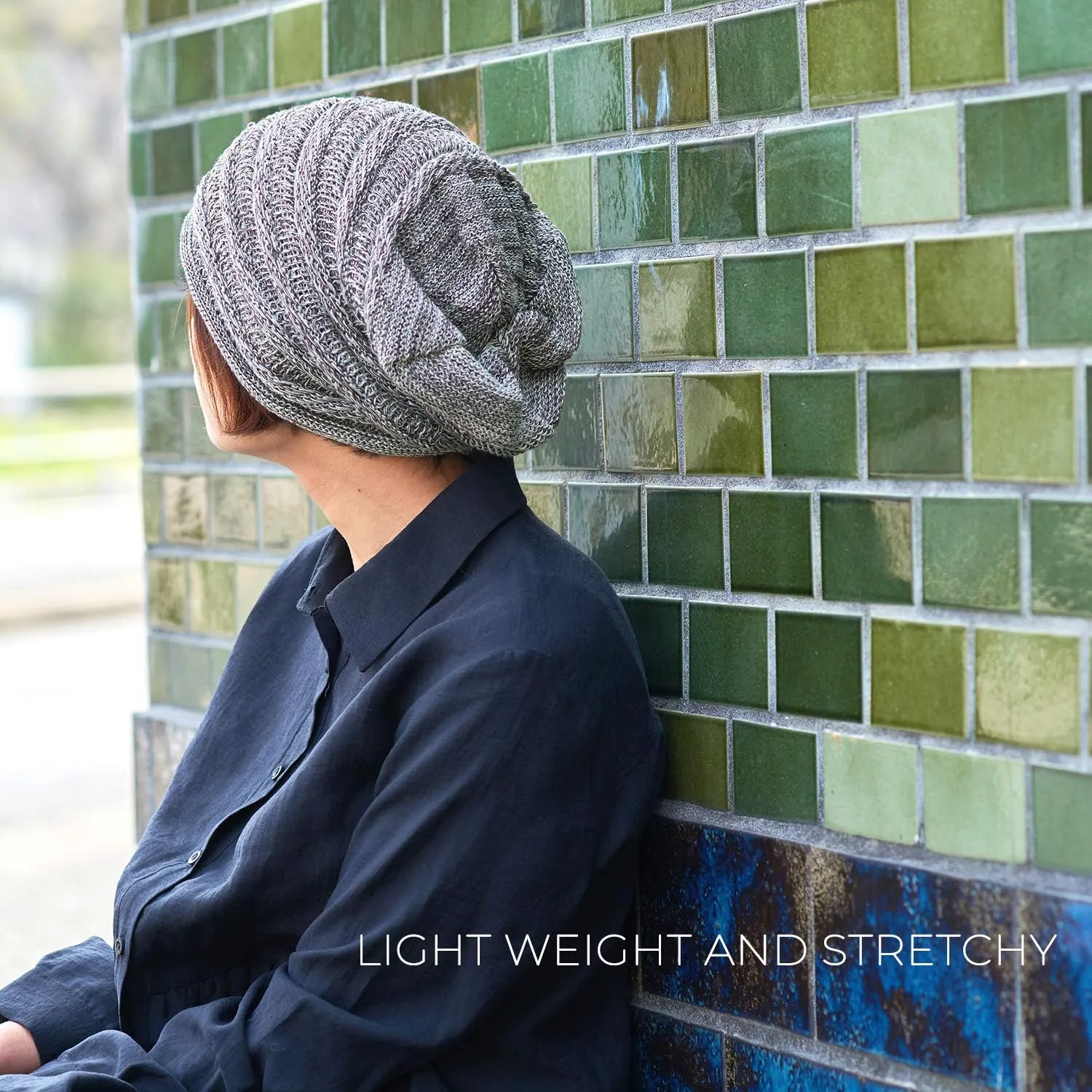 CHARM Extra Slouchy Summer Beanie for Men - Women Baggy Hipster Knit Cotton Slouch Hat