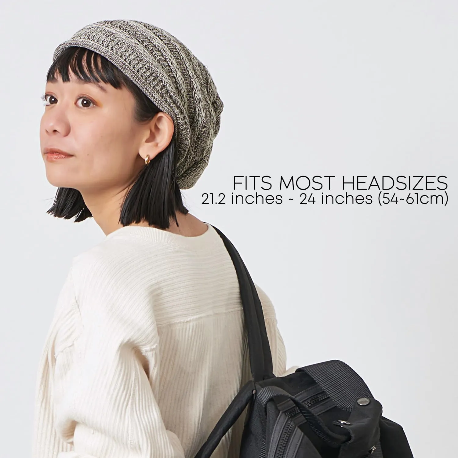 CHARM Extra Slouchy Summer Beanie for Men - Women Baggy Hipster Knit Cotton Slouch Hat