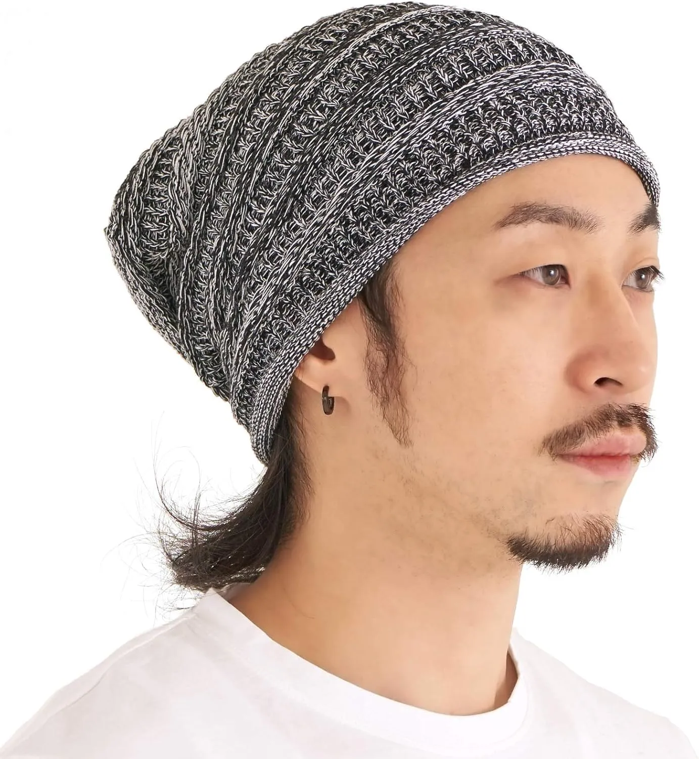 CHARM Extra Slouchy Summer Beanie for Men - Women Baggy Hipster Knit Cotton Slouch Hat
