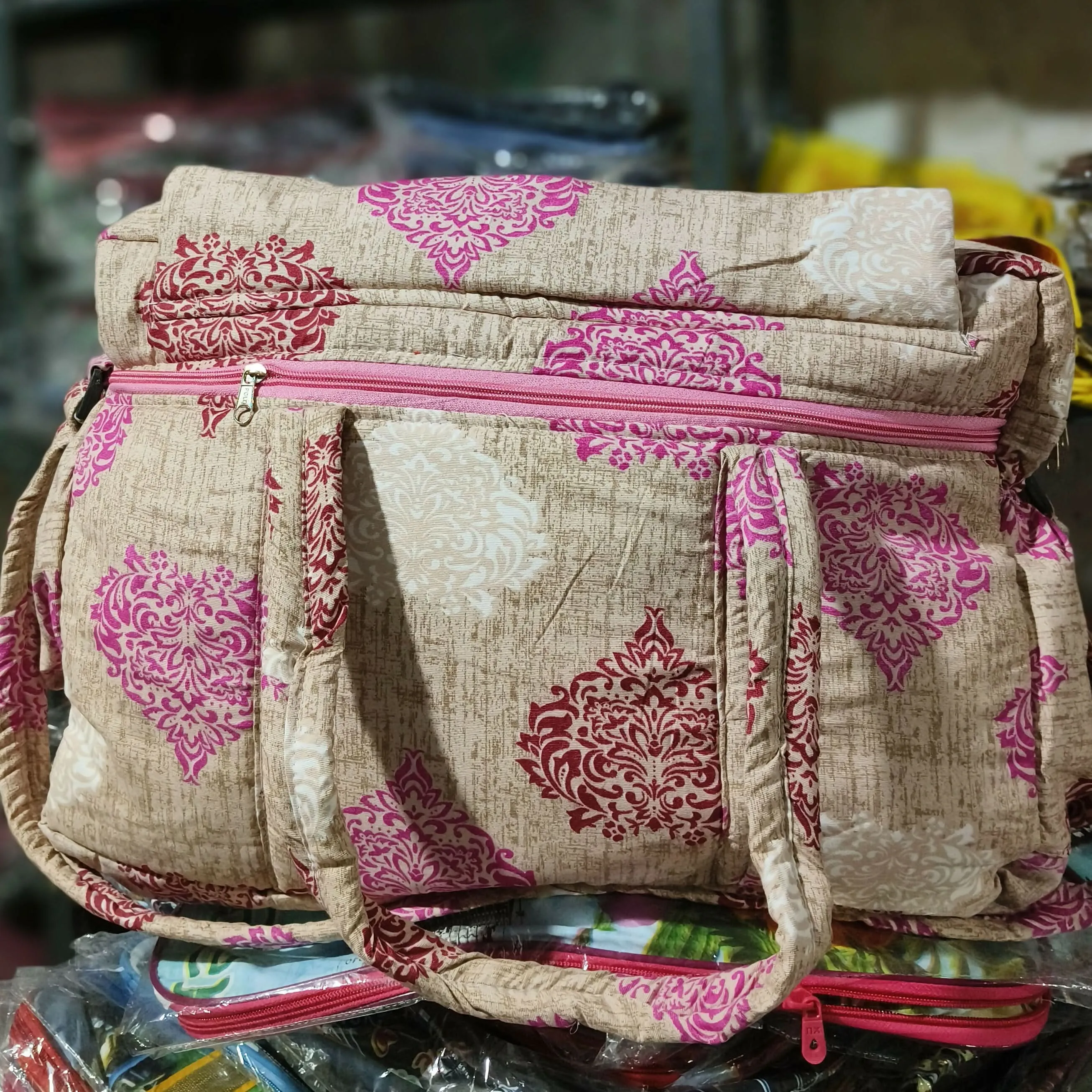 Elegant Quilted Travel Duffel Bag (TPT)