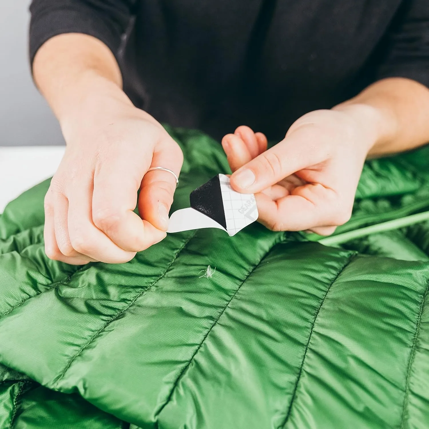 GEAR AID Tenacious Tape Hex 2.5 and 1.5 Repair Patches, Peel-and-Stick to Fix Holes and Burns in Down Jackets, Rain Gear, Tents, Tarps and More