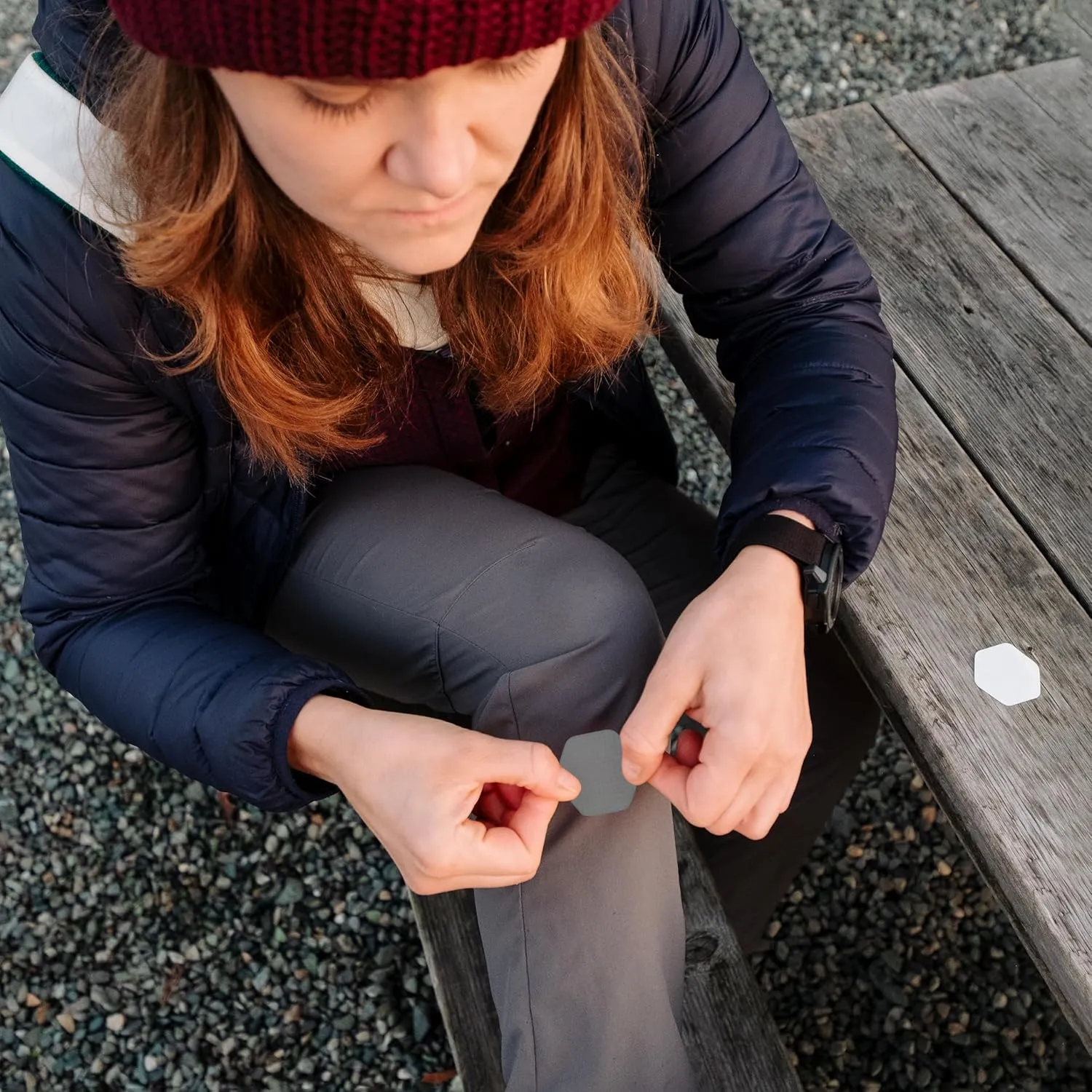 GEAR AID Tenacious Tape Hex 2.5 and 1.5 Repair Patches, Peel-and-Stick to Fix Holes and Burns in Down Jackets, Rain Gear, Tents, Tarps and More