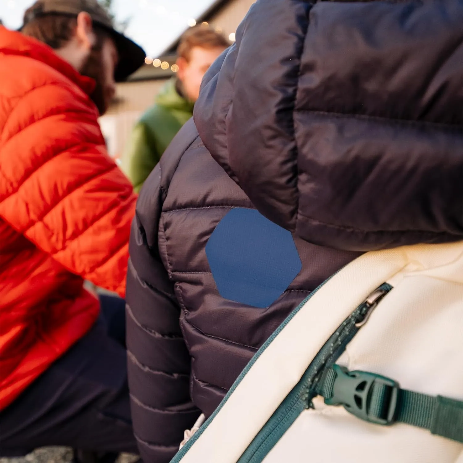 GEAR AID Tenacious Tape Hex 2.5 and 1.5 Repair Patches, Peel-and-Stick to Fix Holes and Burns in Down Jackets, Rain Gear, Tents, Tarps and More