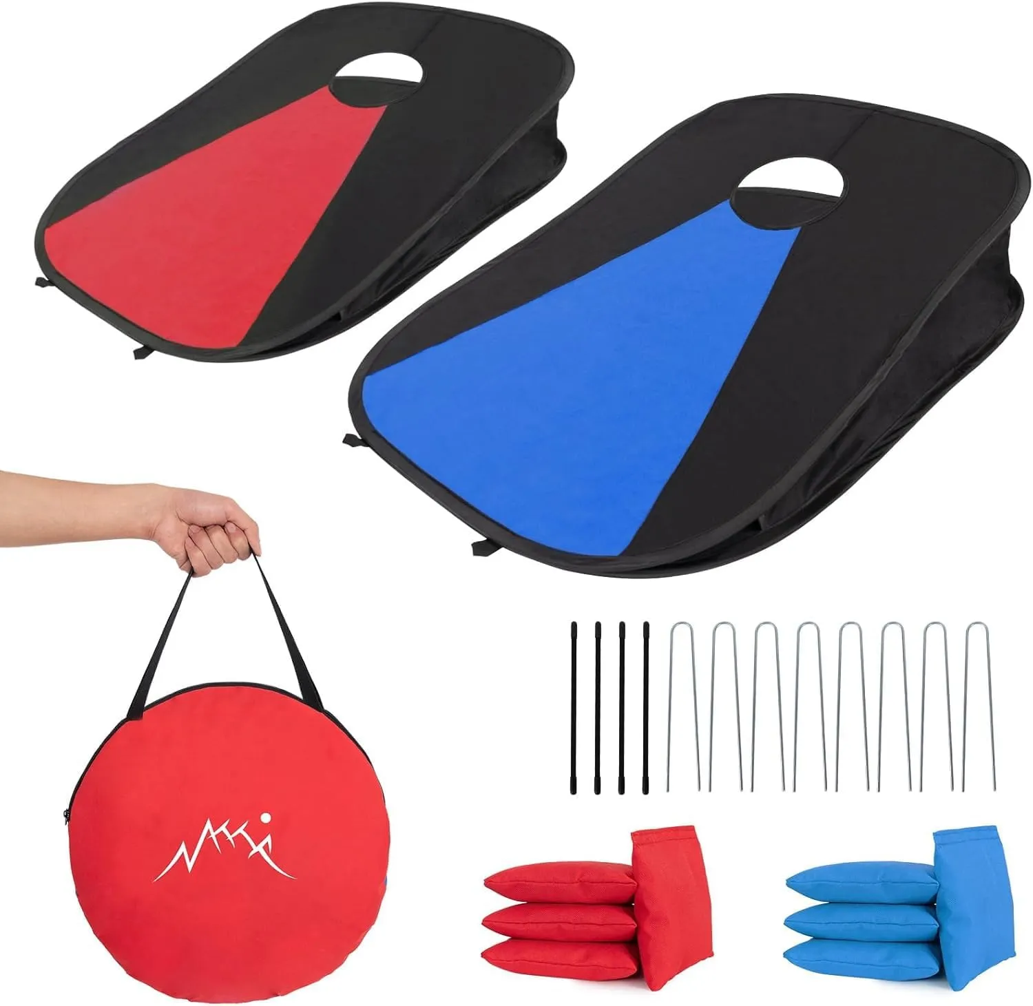Portable PVC Framed Cornhole Game Set