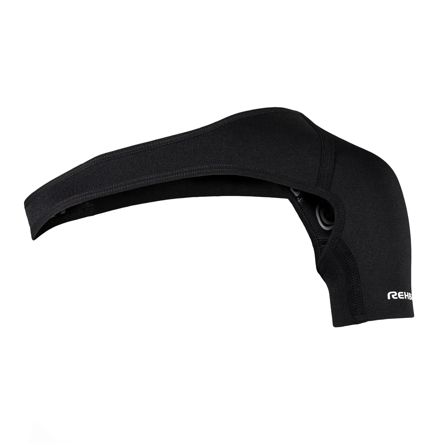 Rehband Shoulder Brace for Men & Women, Adjustable Neoprene Shoulder Support for Sports & Everyday Use, Shoulder Bandage for Left & Right, Colour:Black, Size:Medium, Side:Left