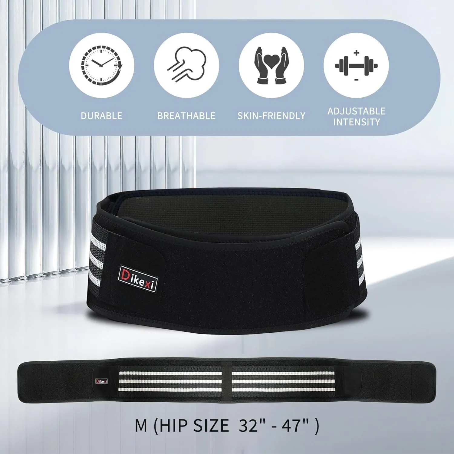Sacroiliac SI Joint Hip Belt for Women Men-Alleviate Sciatica|Pelvic|Back|Lower Back Support, Pelvic Support Belt, Adjustable Lumbar Pain Relief, Trochanter Belt, Black, S(Hip Size 25-40")