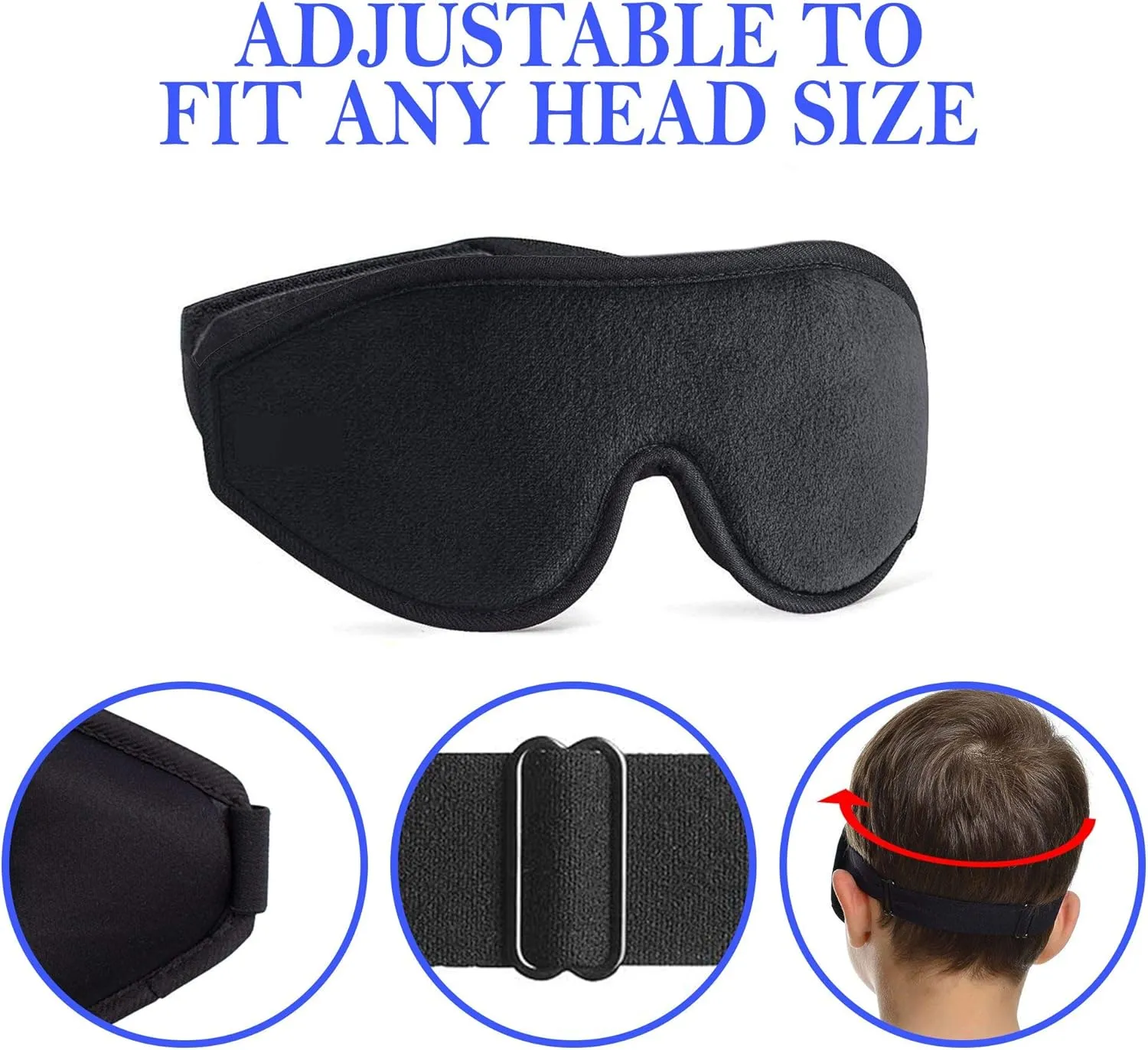 Sleep Mask for Kids with Blockout Light - Memory Foam 3D Contoured Eye Mask - Eye Cover & Travel Sleep Mask, Blindfolds for Kids, Girls, Boys (Pink)
