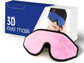 Sleep Mask for Kids with Blockout Light - Memory Foam 3D Contoured Eye Mask - Eye Cover & Travel Sleep Mask, Blindfolds for Kids, Girls, Boys (Pink)
