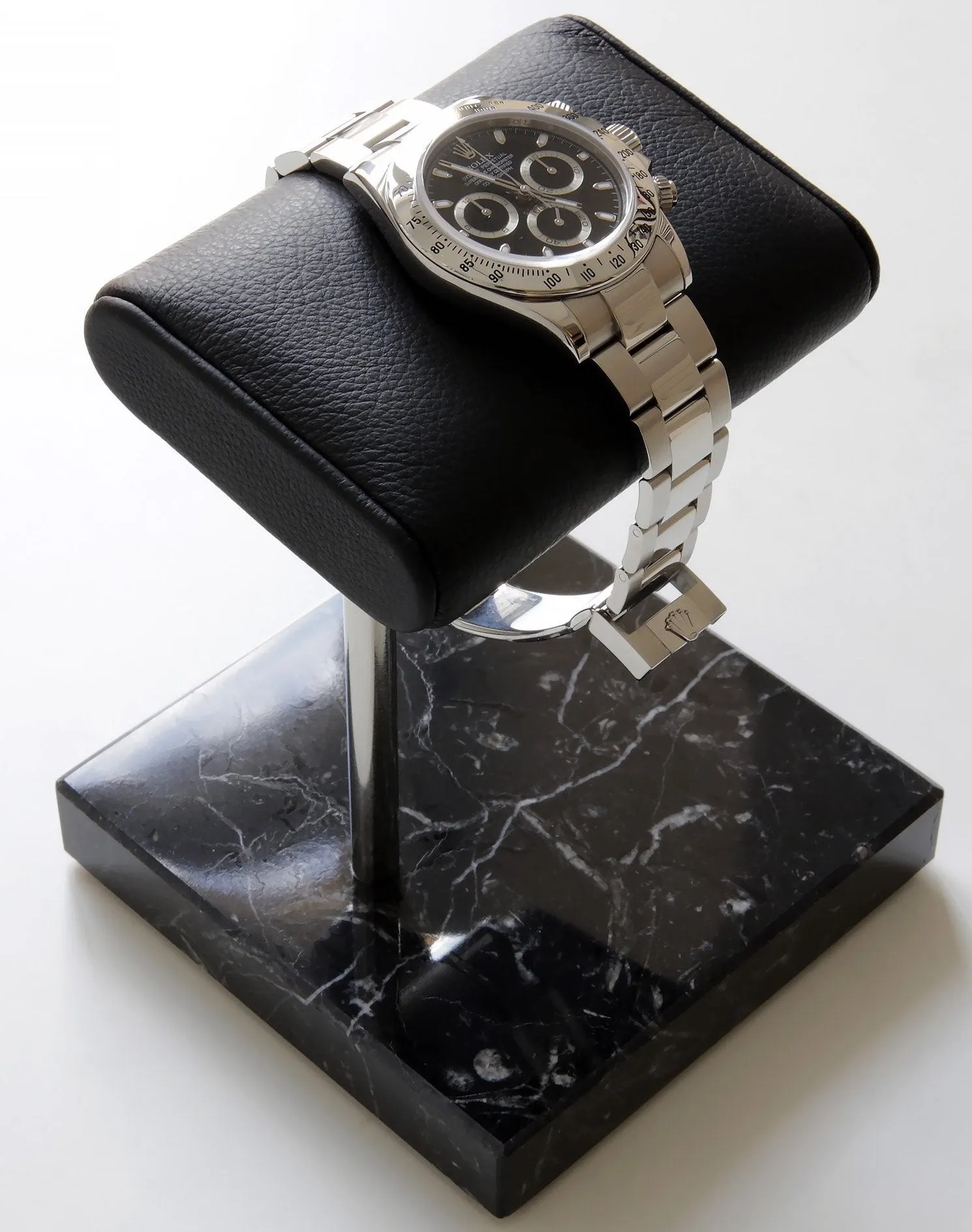 The Watch Stand Classic Black & Silver