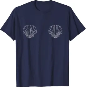Venus-Inspired Seashell Design - Embrace Coastal Elegance T-Shirt