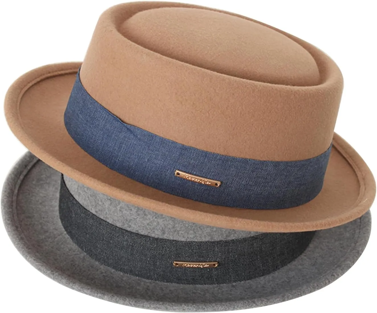 Vintage Hat for Women Men with Roll Trim Panama Hat Magician Woolen Felt Hat Cosplay Costume 1920s Party Hat