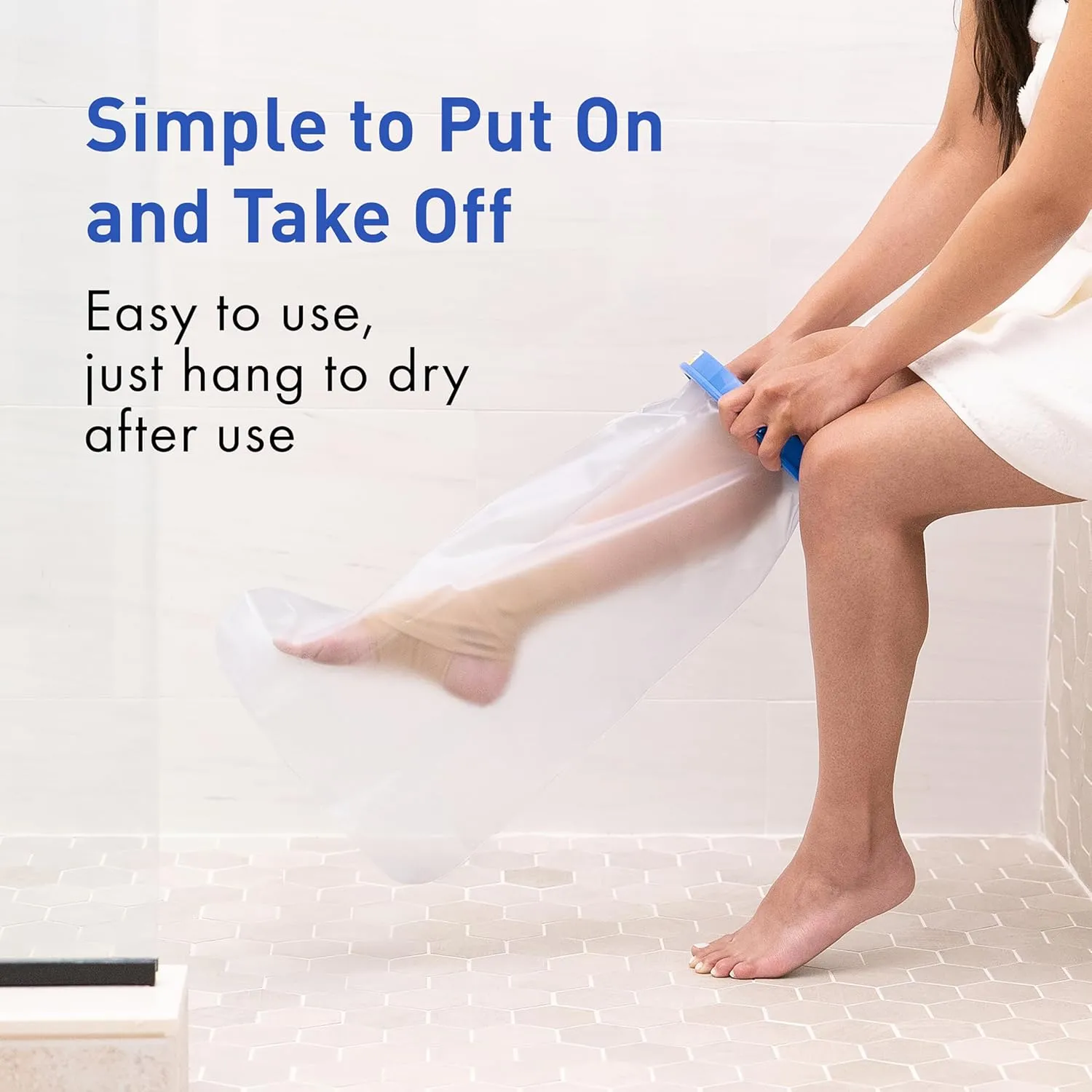 Water Proof Leg Cast Cover for Shower - #5738 - Watertight Foot Protector