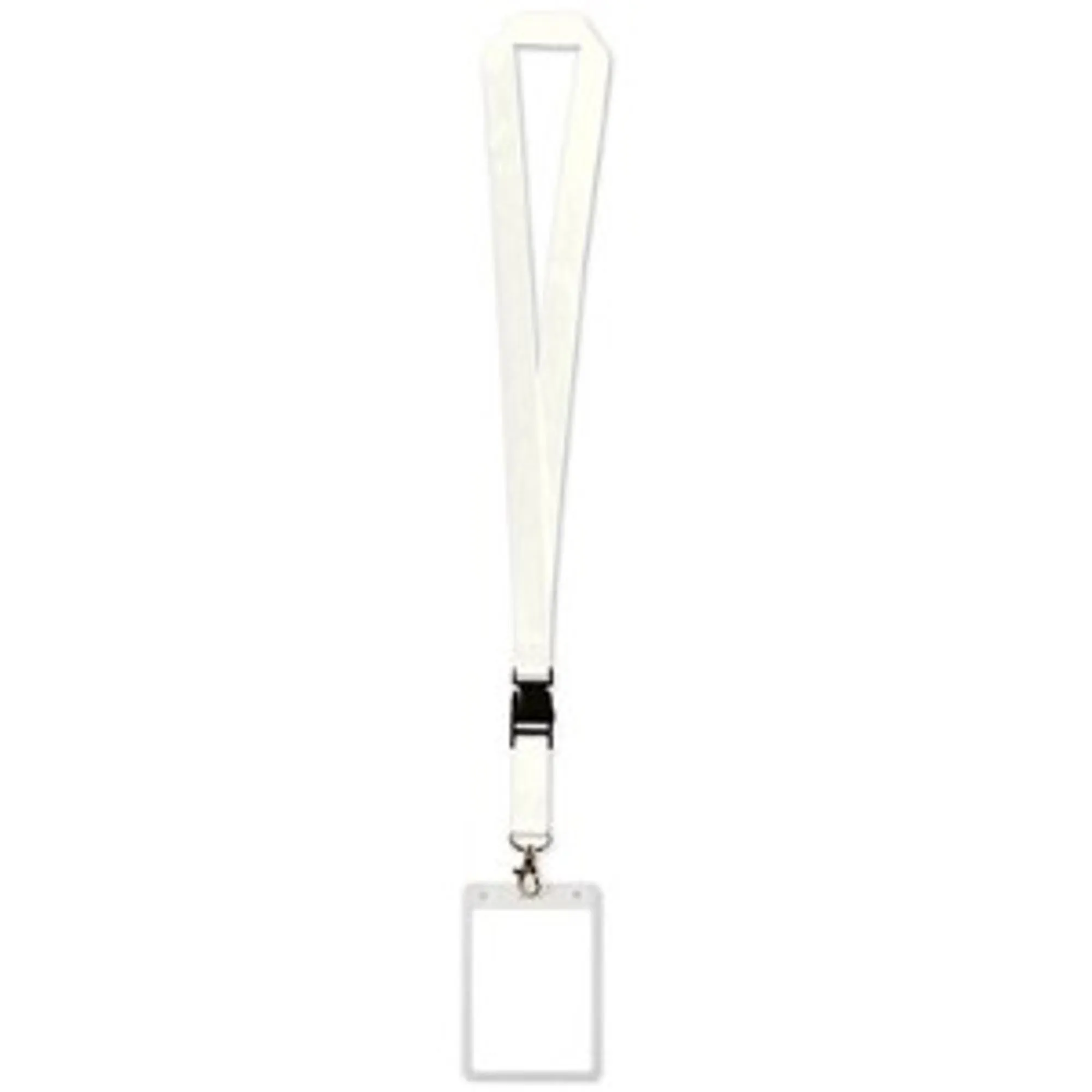 White Lanyard Card Holder.