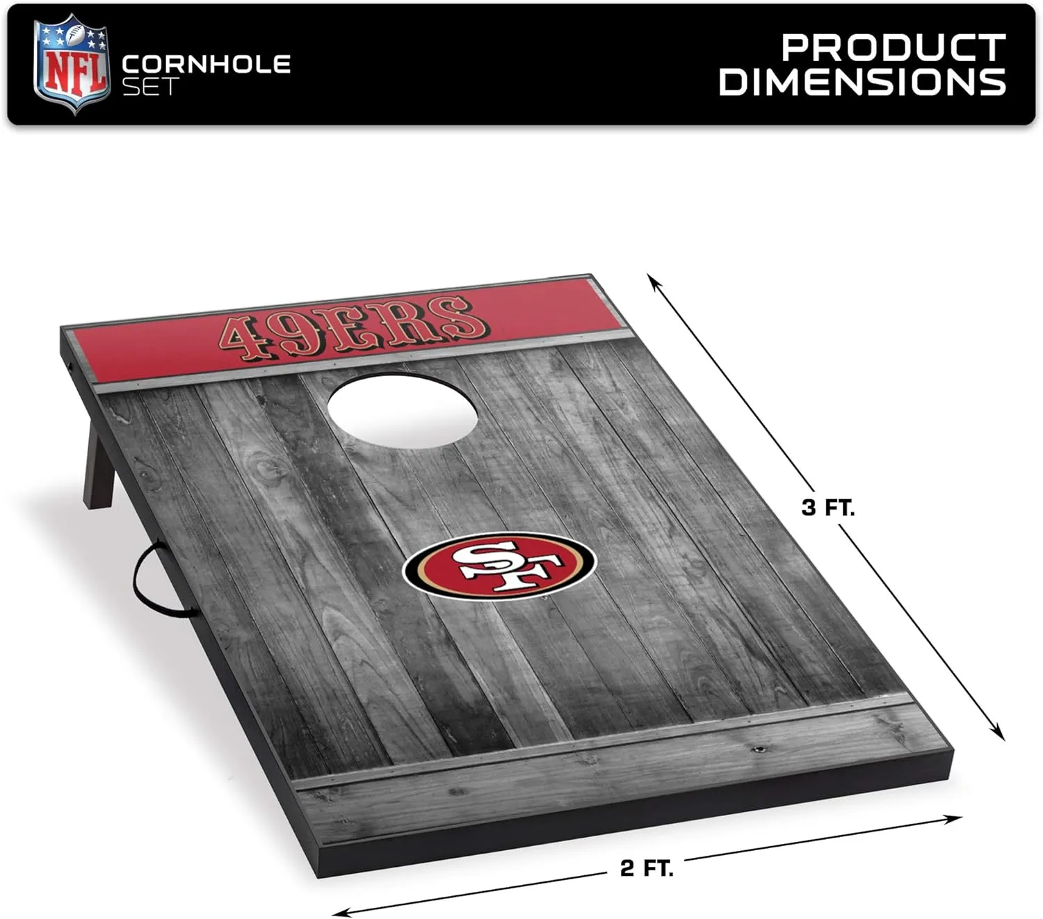Wild Sports 2'x3' MDF Wood NFL Cornhole Set