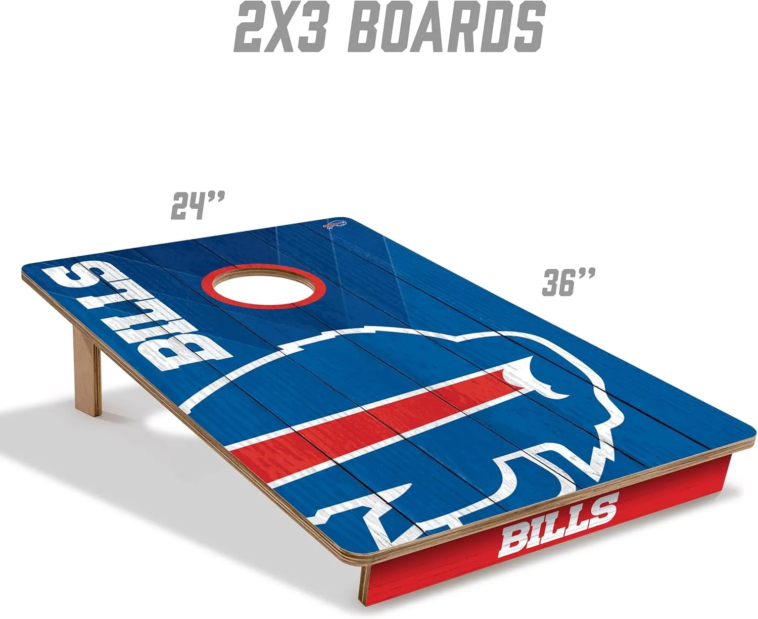 YouTheFan NFL 2 x 3 Wood Cornhole Game with Logo Bags