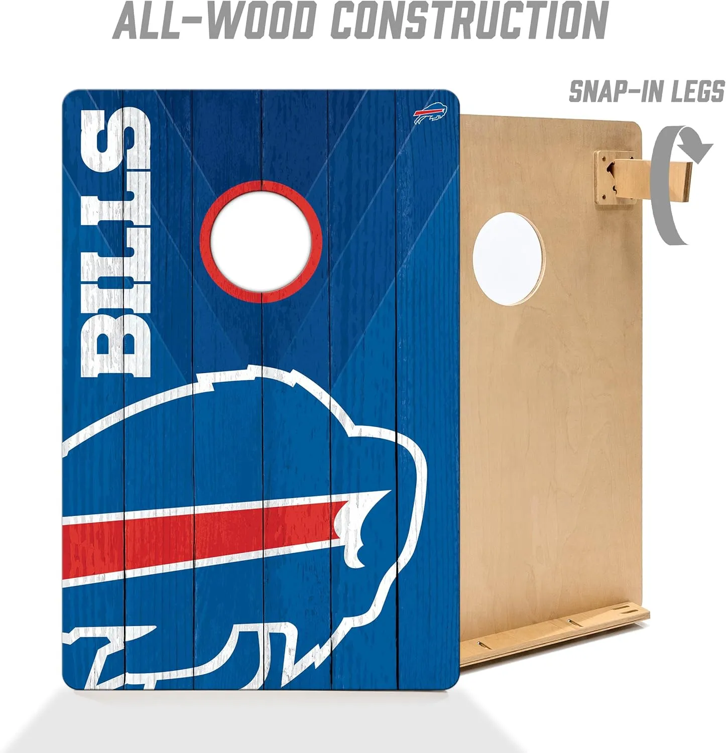 YouTheFan NFL 2 x 3 Wood Cornhole Game with Logo Bags