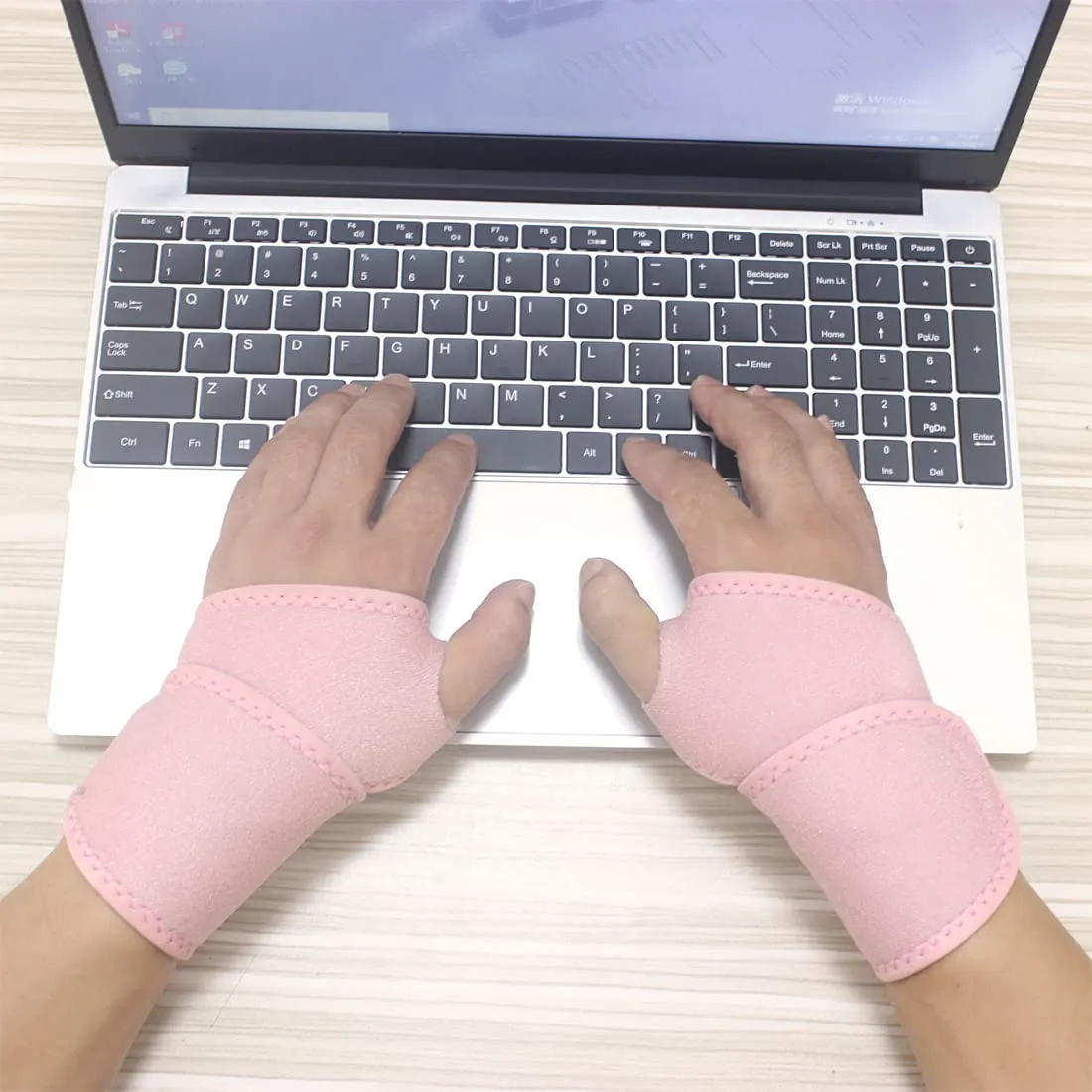 YUNYILAN Wrist Brace Wrist Wraps for Carpal Tunnel 2 Pack Wrist Brace Compression Straps Hand Support, Adjustable Wrist Support for Arthritis and Tendinitis, Joint Pain Relief (Pink)